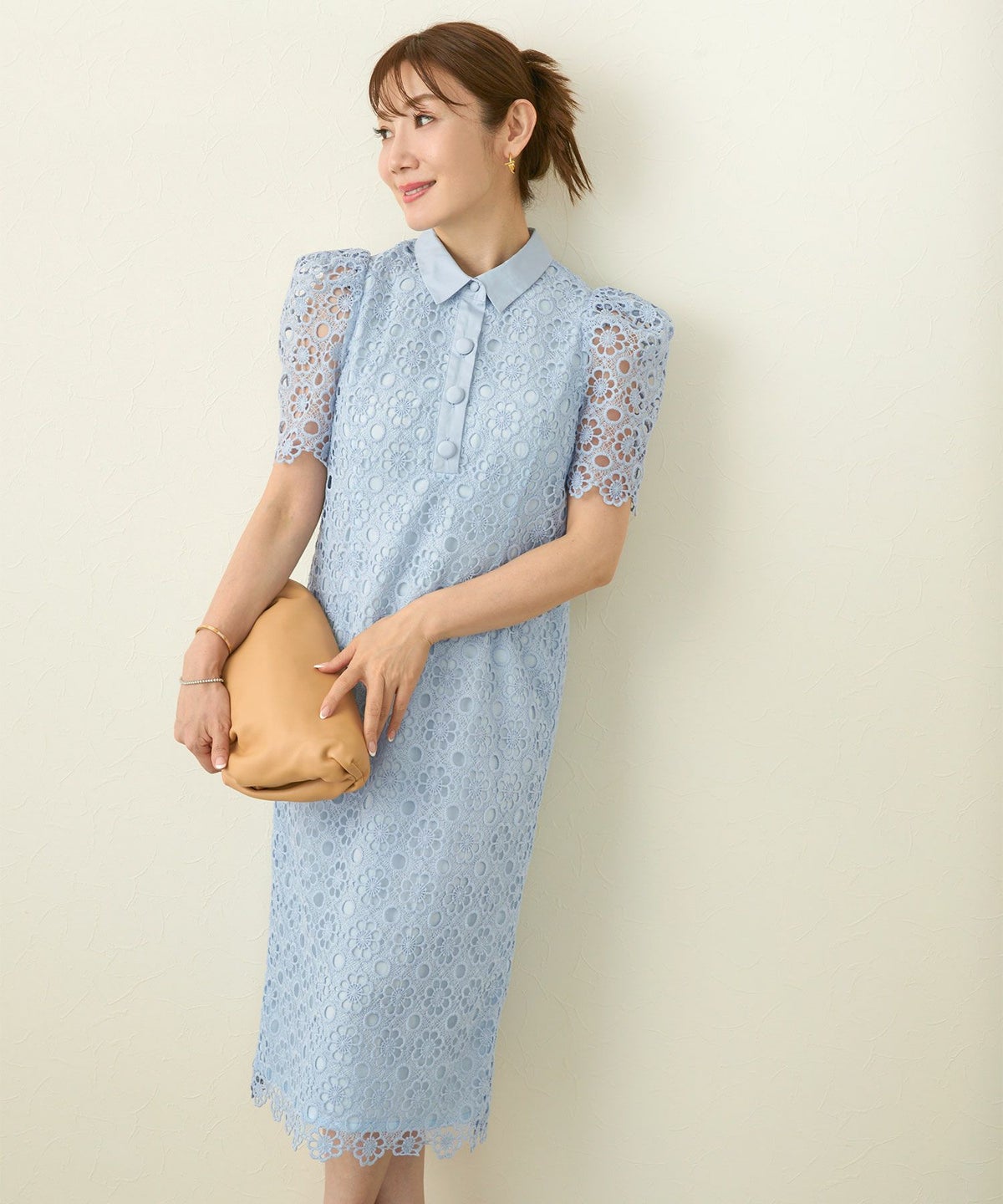 手洗い可 コーデ お呼ばれ 上品 清楚 夏 半袖 レディース おしゃれ 白黒 オフィス かわいい 大人 きれいめ ジョイントスペース