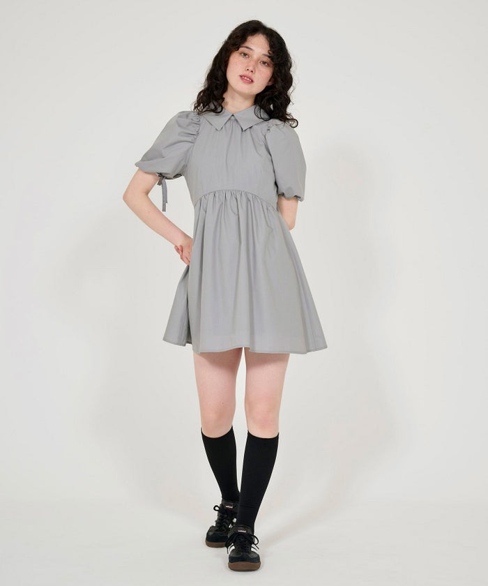 ワンピース/半袖/ミニ丈/シャツ