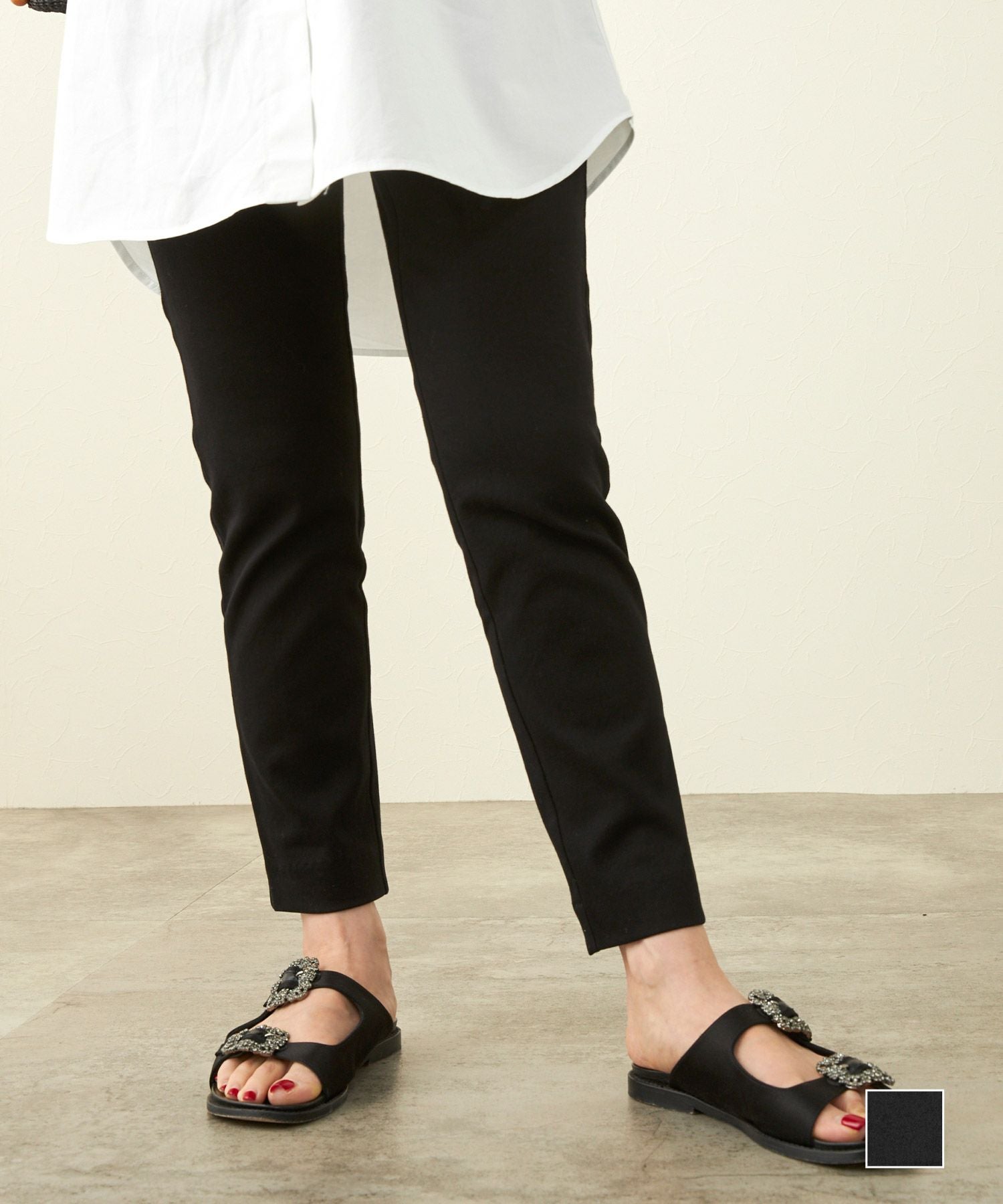 TIME-SALE ストレッチ レギンス パンツ Liala×PG 全1色｜lpg721-1940