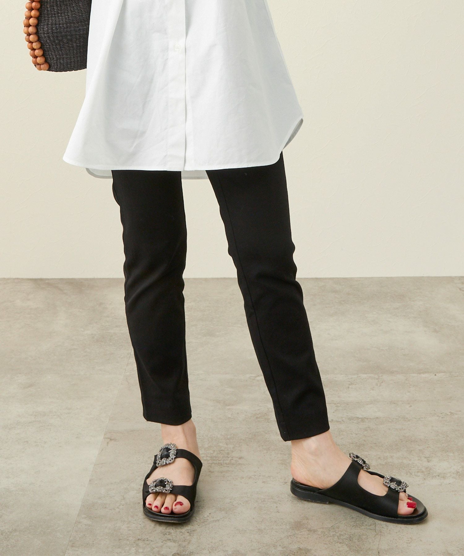 TIME-SALE ストレッチ レギンス パンツ Liala×PG 全1色｜lpg721-1940