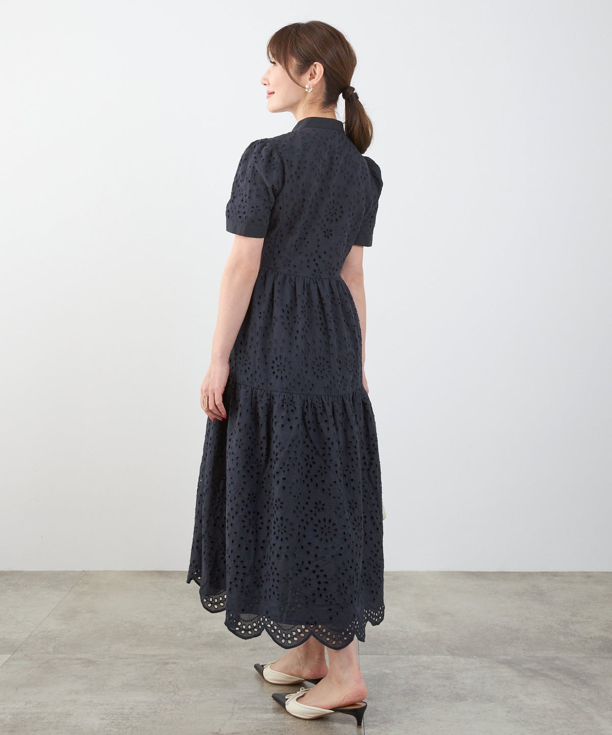 新色追加 手洗い可 上品 きれいめ 白黒 レディース 洗える 春夏 秋 かわいい 大人 ロング ジョイントスペース