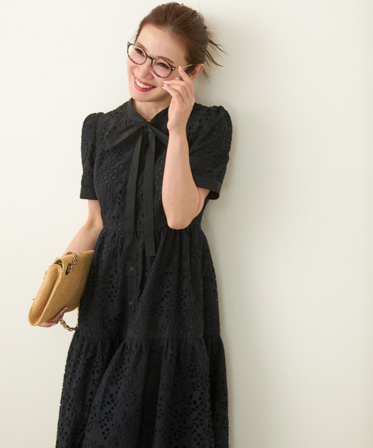 新色追加 手洗い可 上品 きれいめ 白黒 レディース 洗える 春夏 秋 かわいい 大人 ロング ジョイントスペース