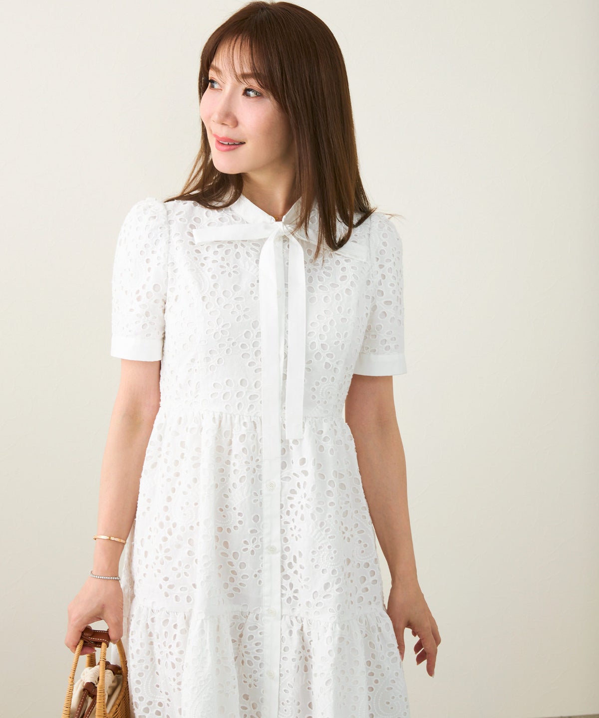 新色追加 手洗い可 上品 きれいめ 白黒 レディース 洗える 春夏 秋 かわいい 大人 ロング ジョイントスペース