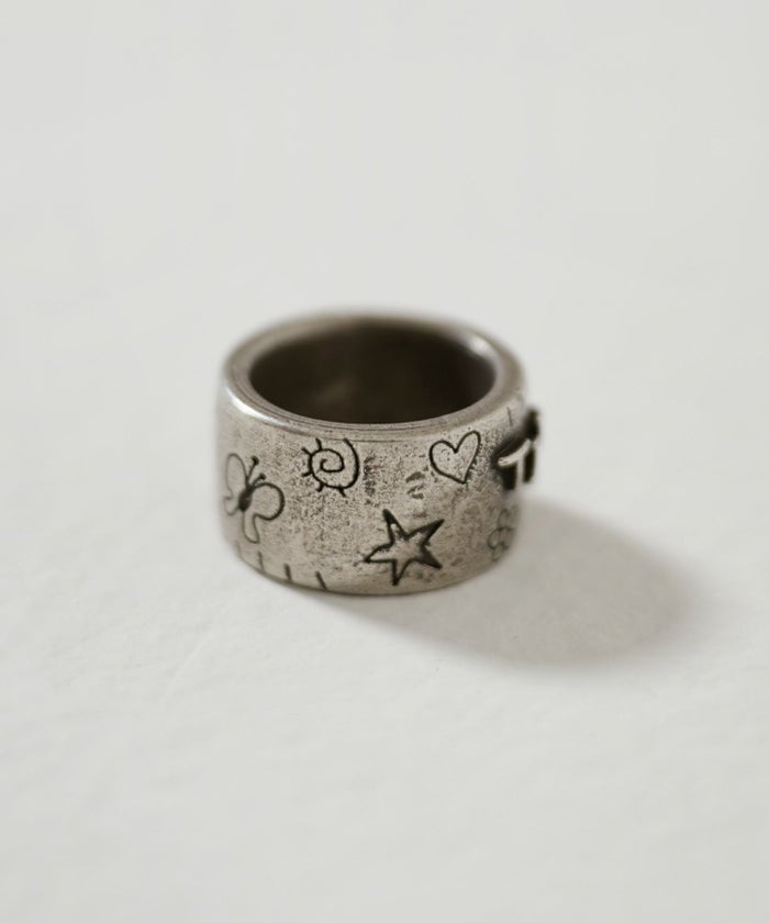 リング/指輪/アンティークライク/シルバー