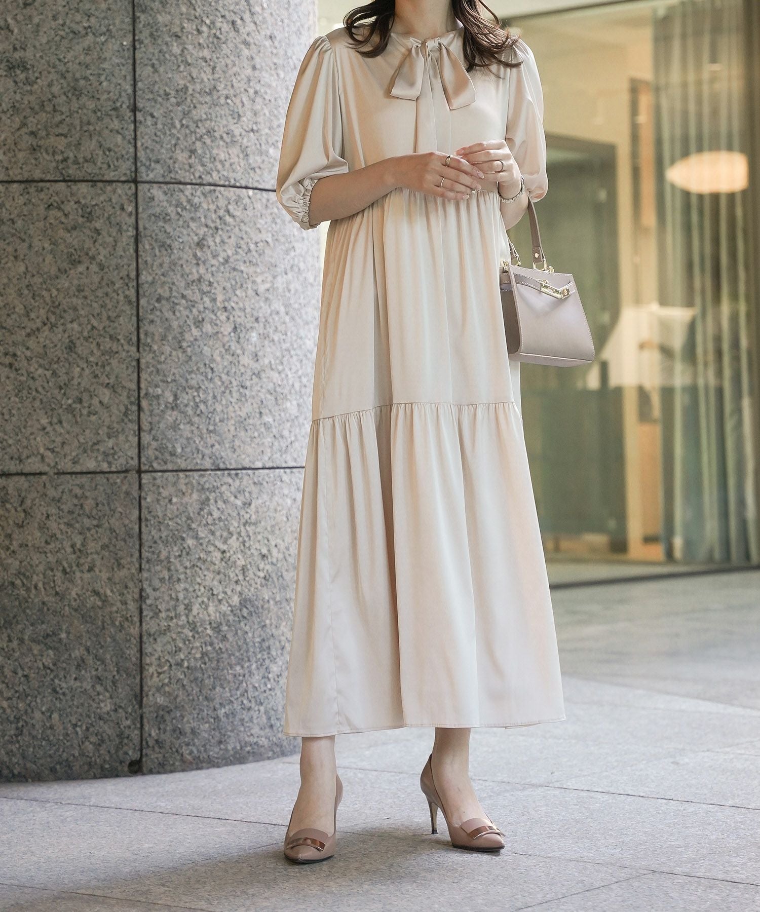 2way ティアード ワンピース HUIT 全3色｜hit321-0123【1】 - 半袖