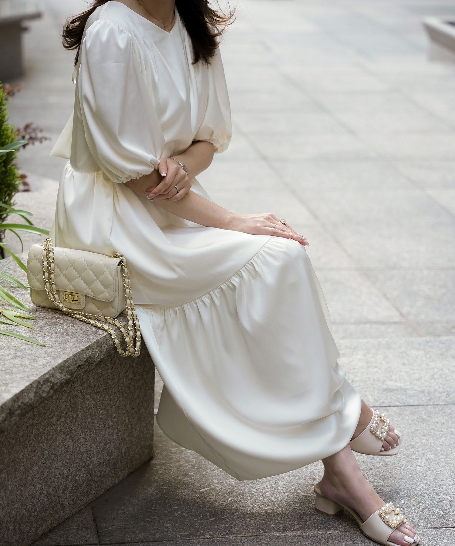 TIME-SALE 2way ティアード ワンピース HUIT 全3色｜hit321-0123【1