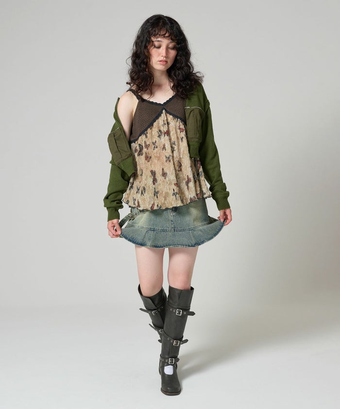 スカート/ミニスカート/デニム/ミニ丈