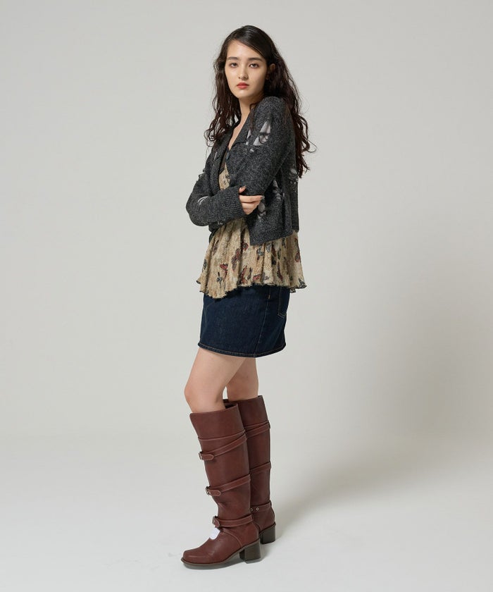 カーディガン/ニット/トップス/ダメージ風