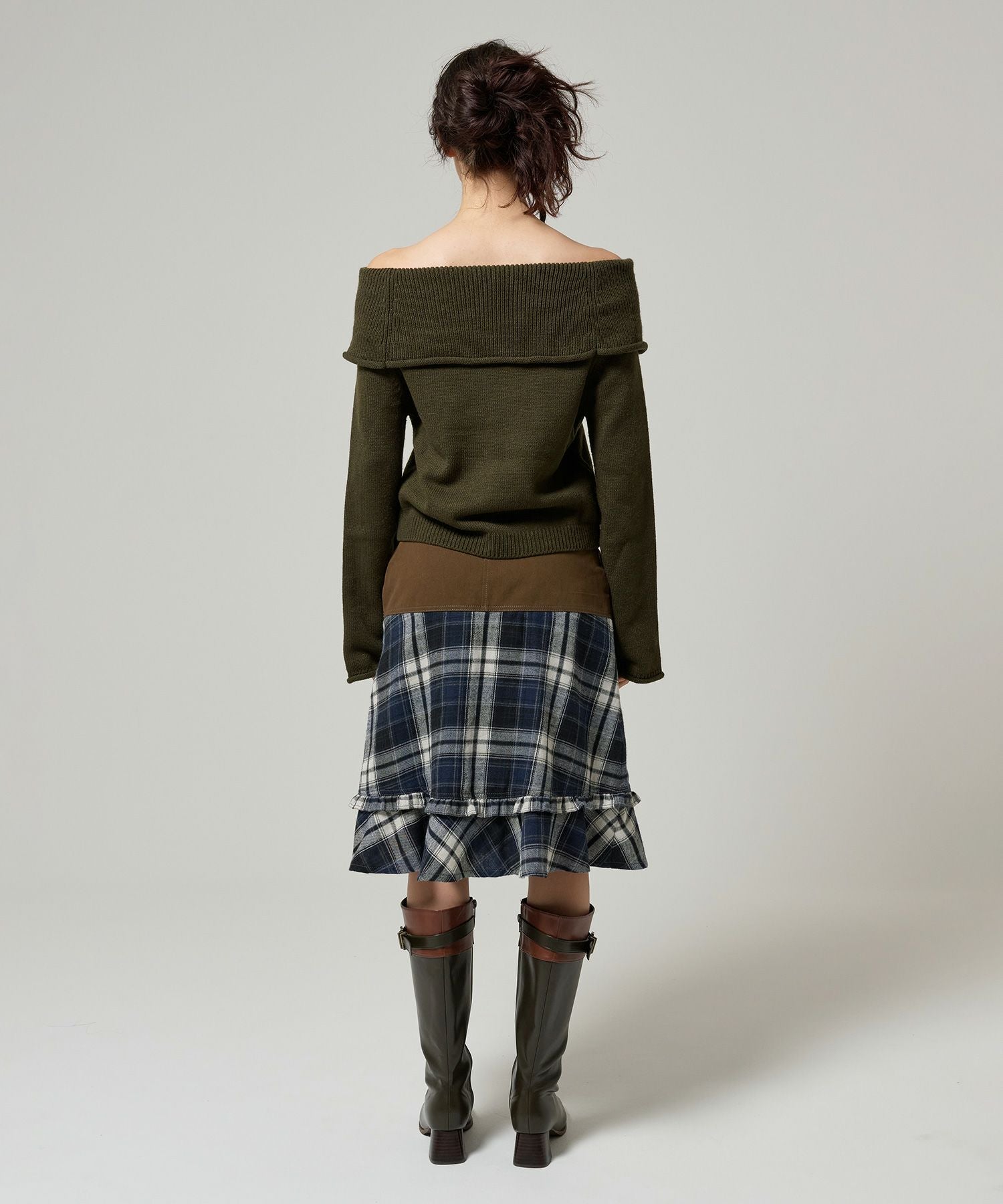 ポケット付き オフショルニット TINA：JOJUN 全3色｜tnj431-0891【3