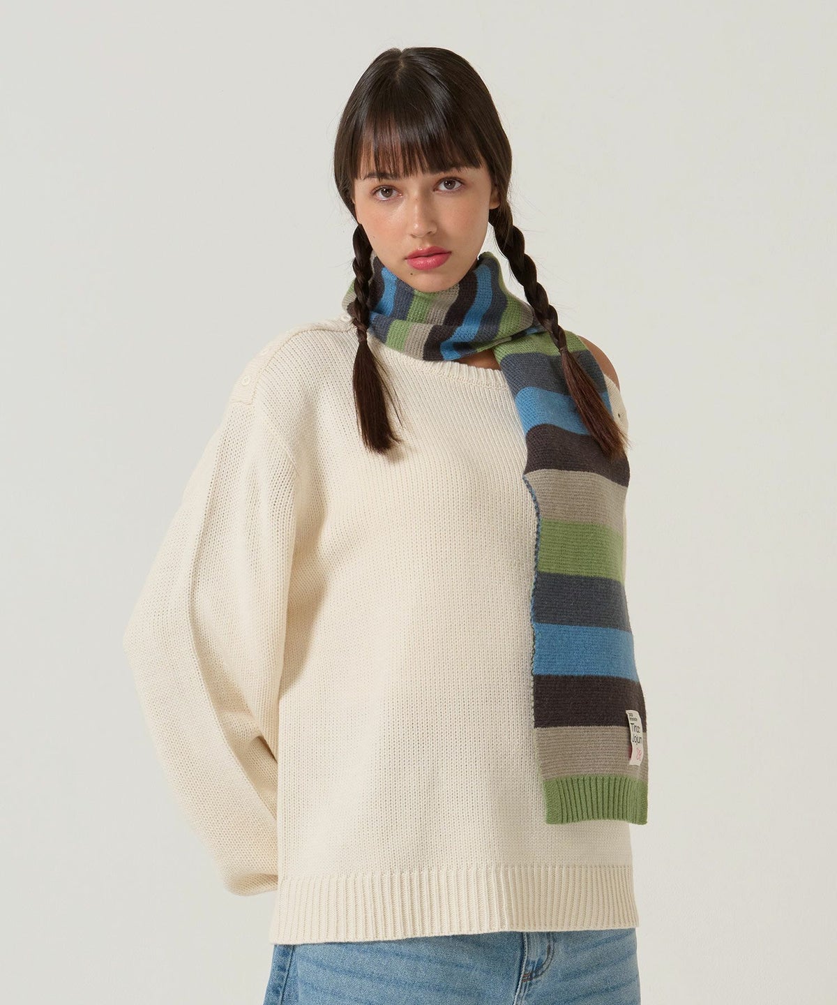 ニット/オーバーニット/エンブレム付き