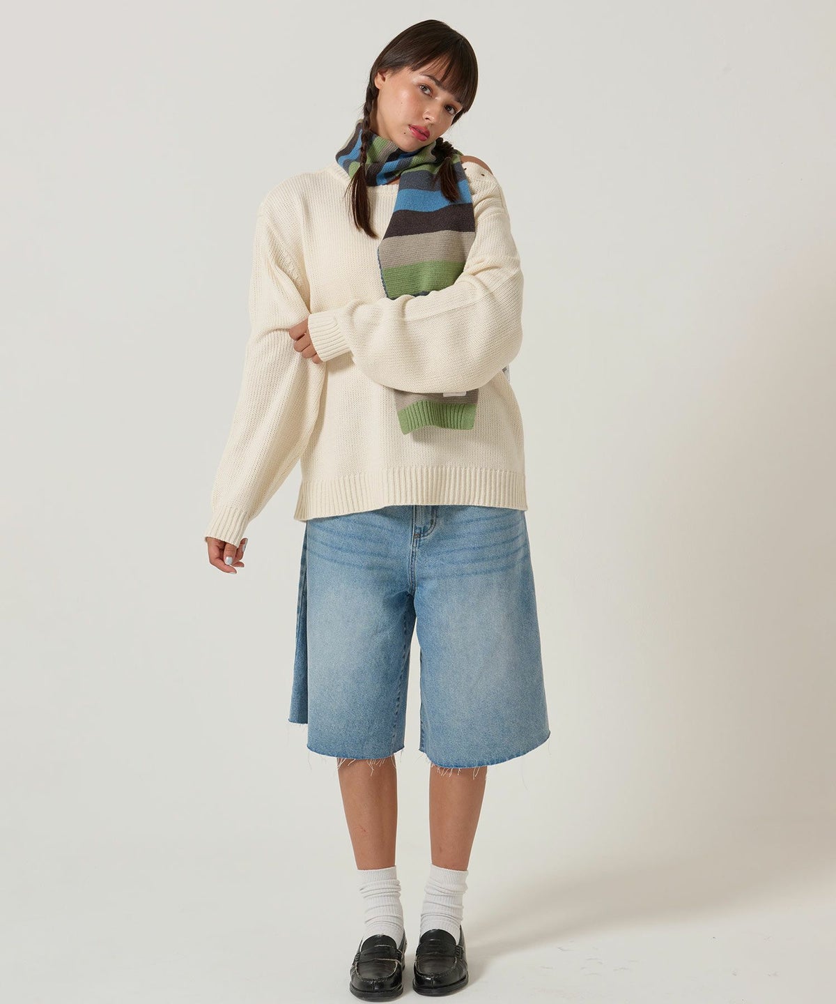 ニット/オーバーニット/エンブレム付き