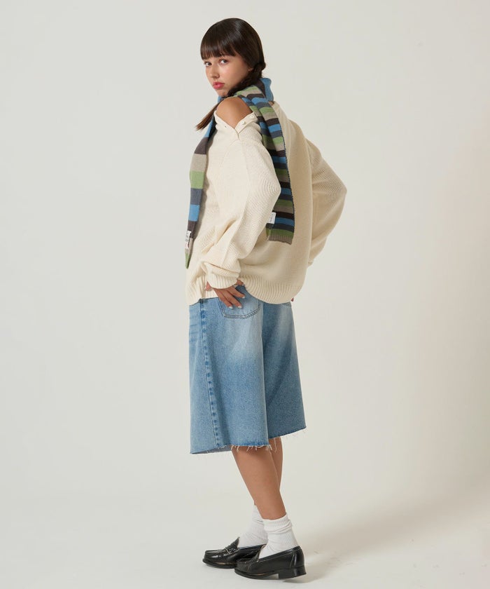 ニット/オーバーニット/エンブレム付き