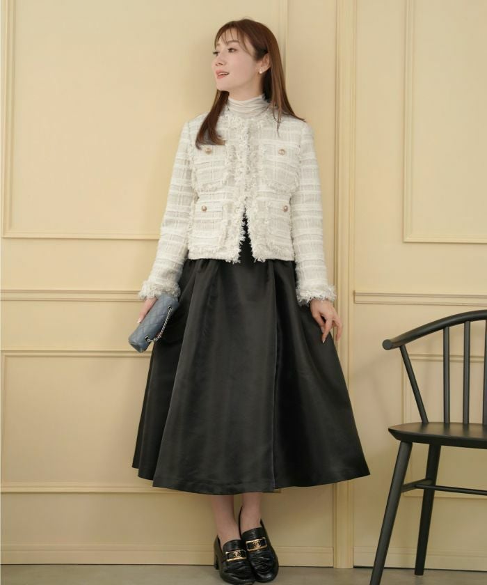 サテン ふんわり フレア スカート Liala×PG 全3色｜lpg621-1944【1