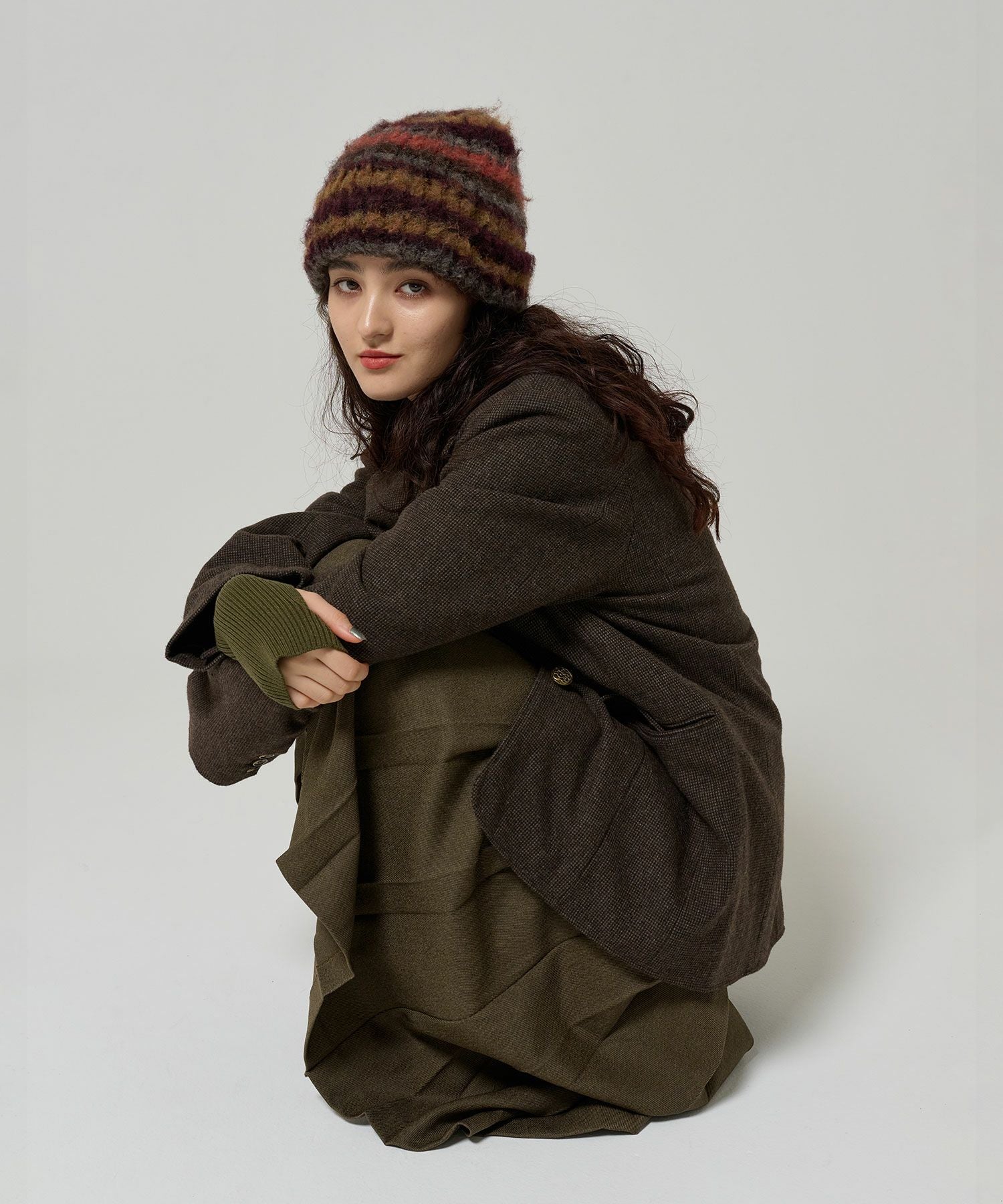 ウールミックス チェックジャケット TINA：JOJUN 全2色｜tnj231-0893