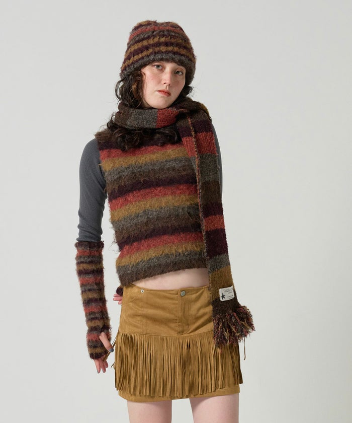 スカート/ボトムス/ミニスカート/フリンジ/ウエスタン