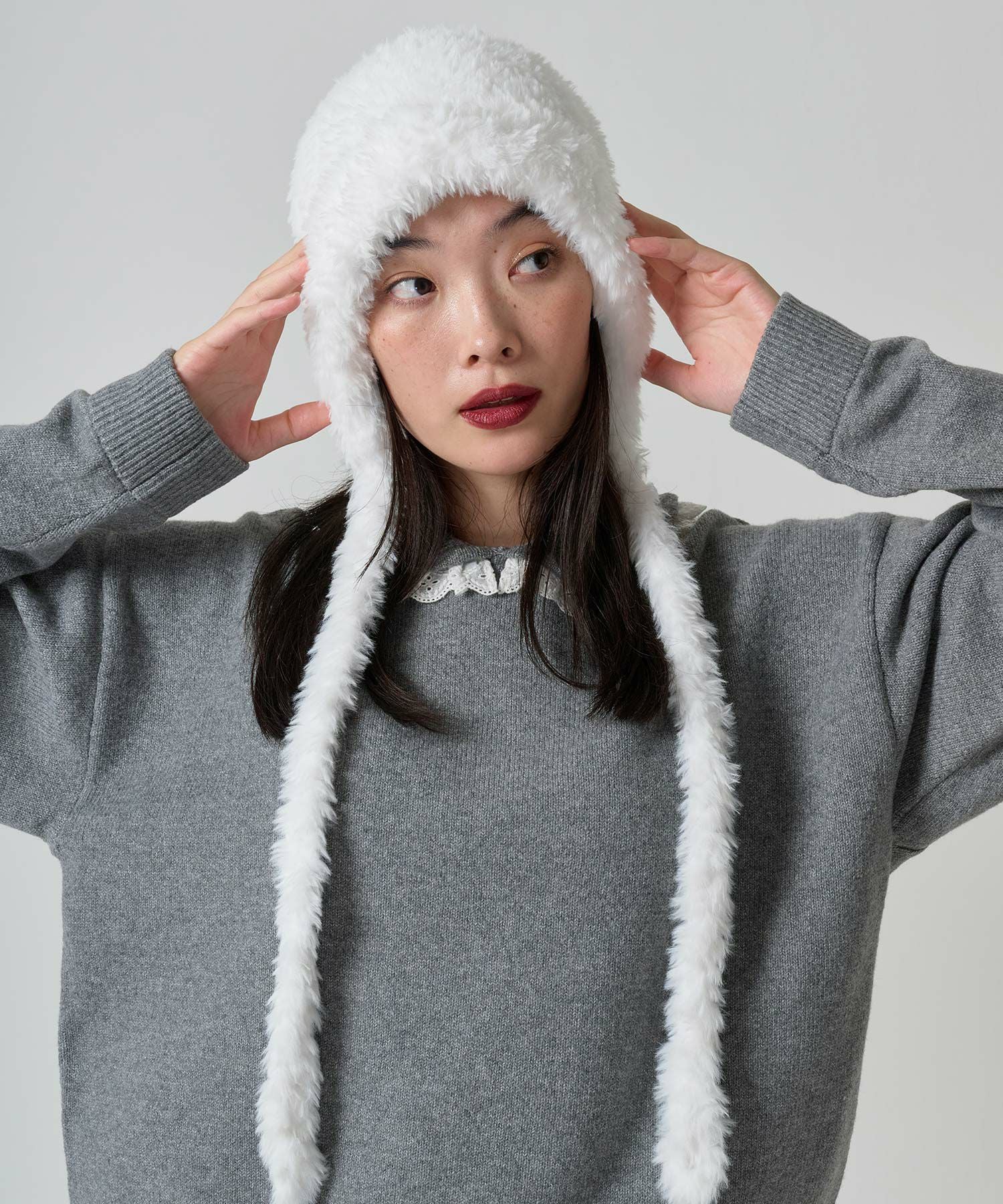 Special-Price-SALE フェイクファー バラクラバ TINA：JOJUN 全2色