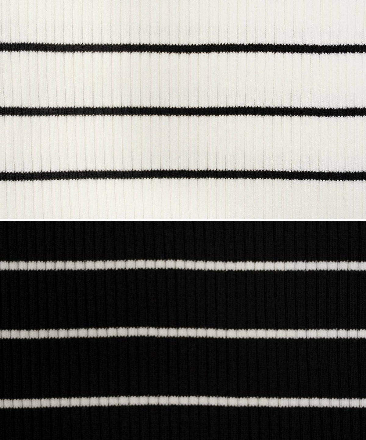 レディース/セレクト/トップス/ニット/ハイゲージ/オフショル/襟/アシメ/配色/バイカラー/リボン/グログラン/アフタヌーンティー/上品/エレガント/フェミニン/可愛い/春/夏/白/黒/ホワイト/ブラック/半袖/ボーダー/彼ママ/お食事会