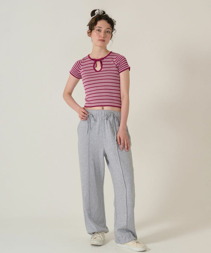 トップス/ボーダー/ニット/ニットプルオーバー