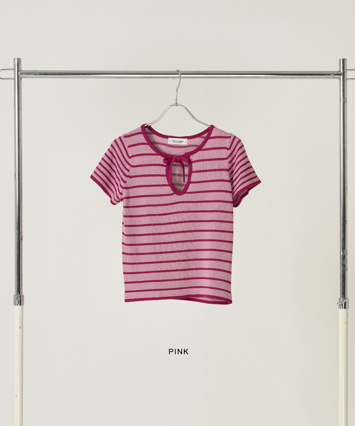 半袖 ボーダーニットプルオーバー TINA：JOJUN 全3色｜tnj431-0909【2