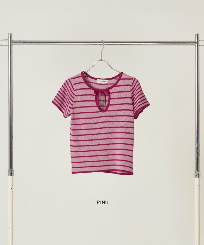 トップス/ボーダー/ニット/ニットプルオーバー