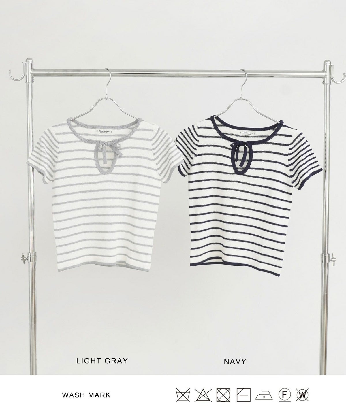 トップス/ボーダー/ニット/ニットプルオーバー