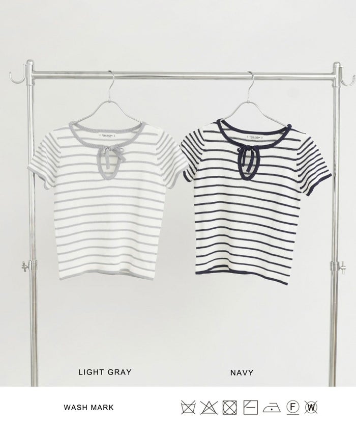 トップス/ボーダー/ニット/ニットプルオーバー