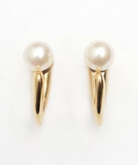 パール キャッチ U ピアス Pearl Catch U Pierce 真鍮 プラパール スタイリッシュ トレンド パール キャッチ U ピアス Pearl Catch U Pierce （Liala）
