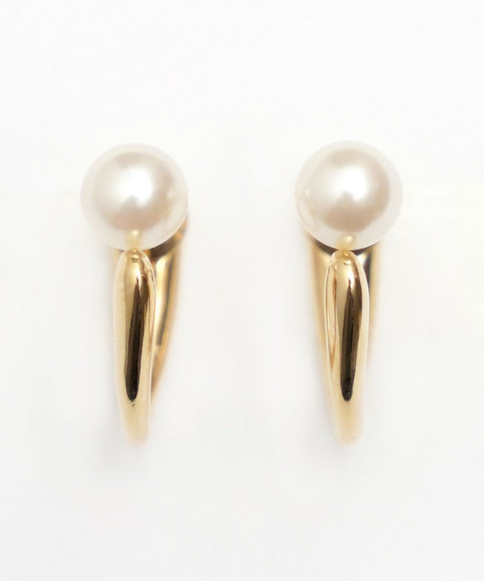 パール キャッチ U ピアス Pearl Catch U Pierce 真鍮 プラパール スタイリッシュ トレンド パール キャッチ U ピアス Pearl Catch U Pierce （Liala）