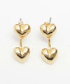 ダブル ハート 2way ピアス Double Heart 2way Pierce