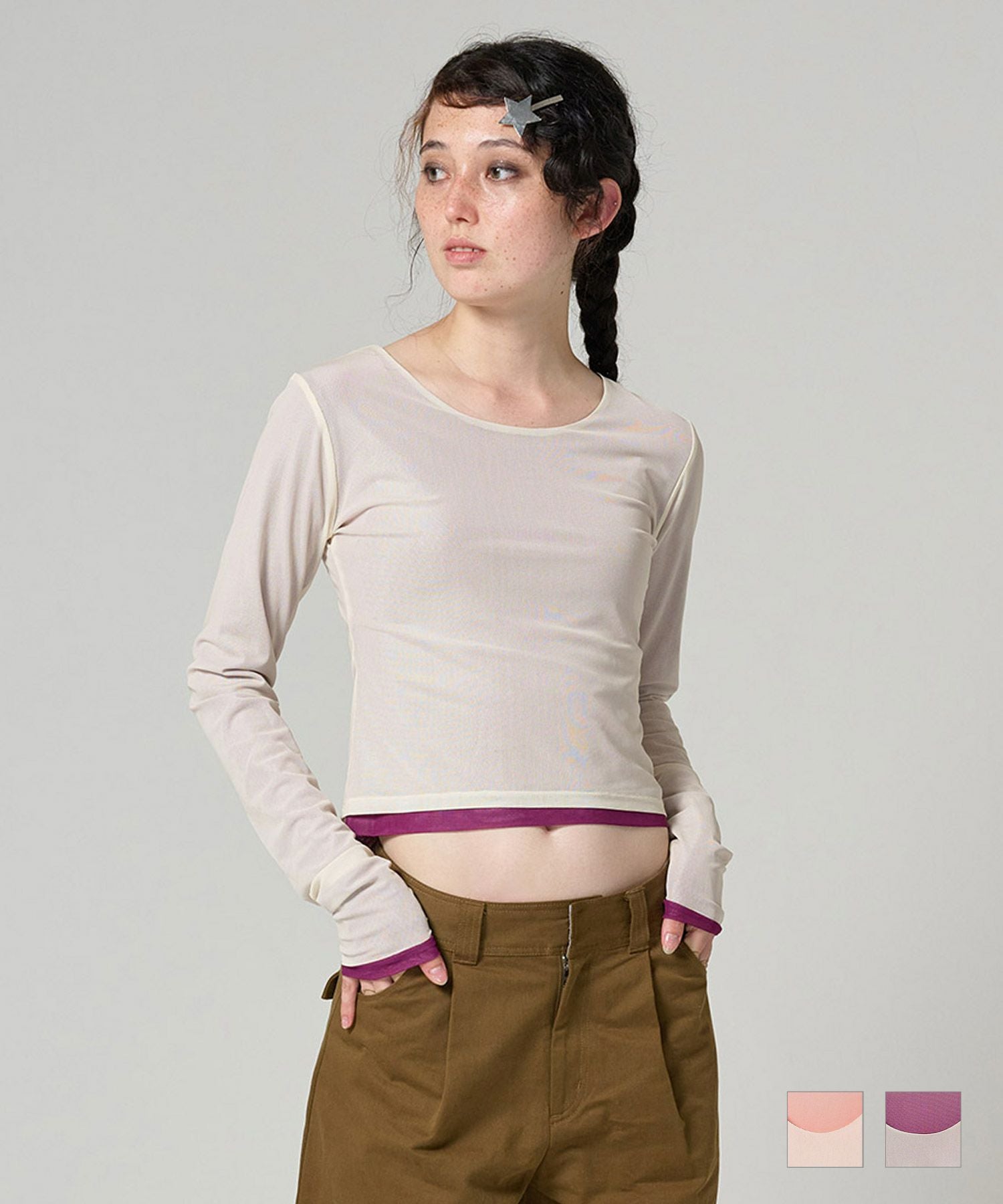 tinajunoトップス リバーシブル シアートップス TINA：JOJUN 全2色｜tnj531-0920【2