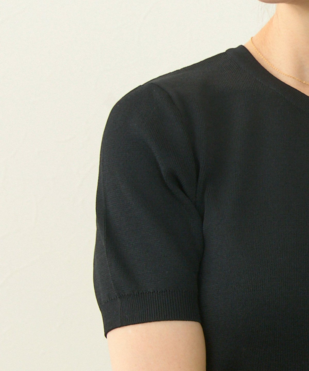 手洗い可 サマーニット トップス レディース ペプラム 白黒 パール フレア 大人 かわいい きれいめ ジョイントスペース