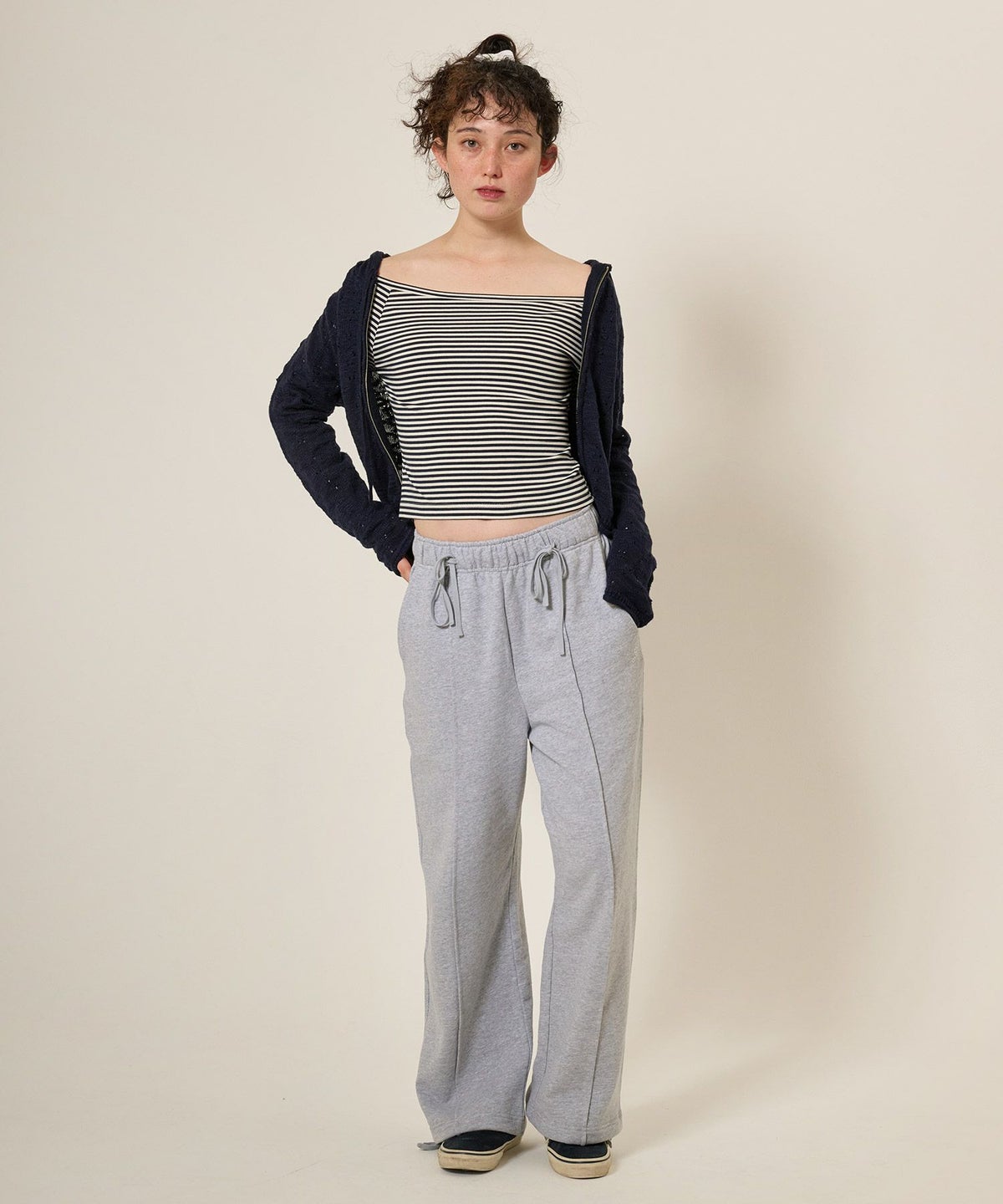 トップス/ボーダー/ボートネック/カットソー/長袖