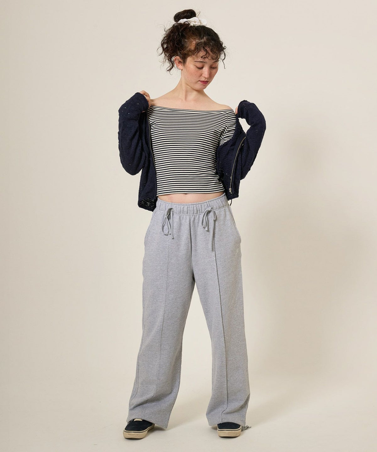 トップス/ボーダー/ボートネック/カットソー/長袖