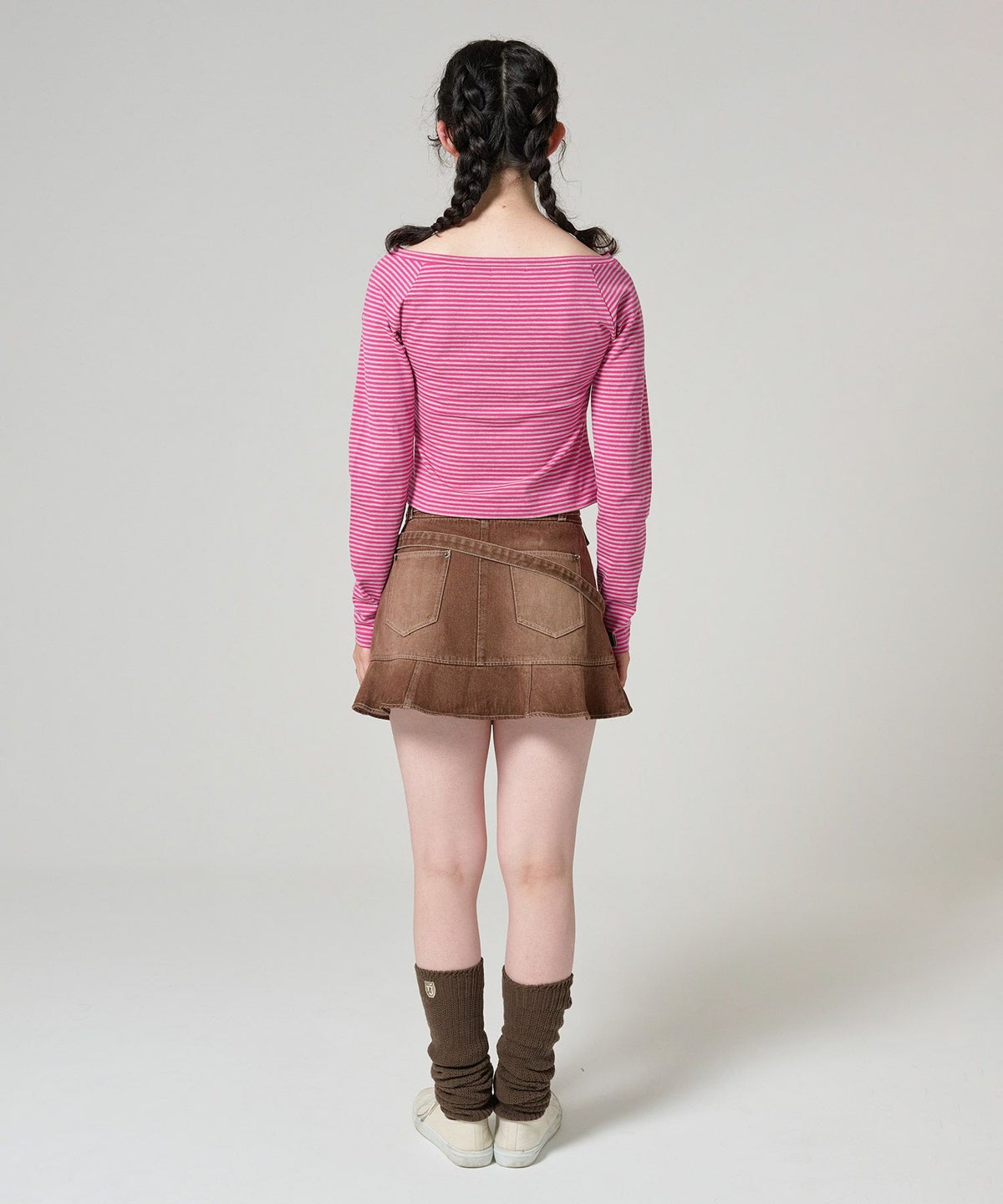 トップス/ボーダー/ボートネック/カットソー/長袖