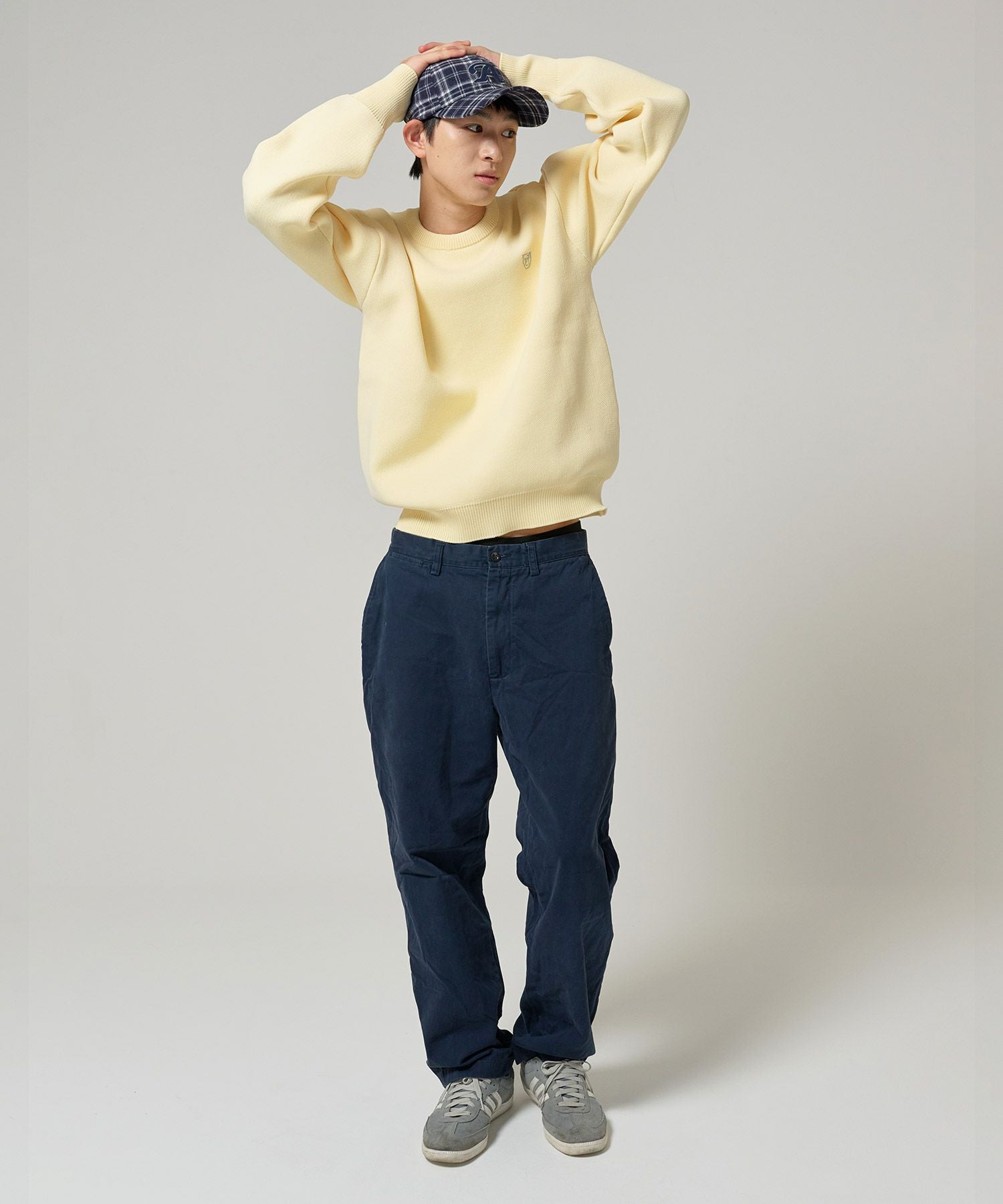 Special-Price-SALE ユニセックス エンブレム刺繍ニット TINA：JOJUN