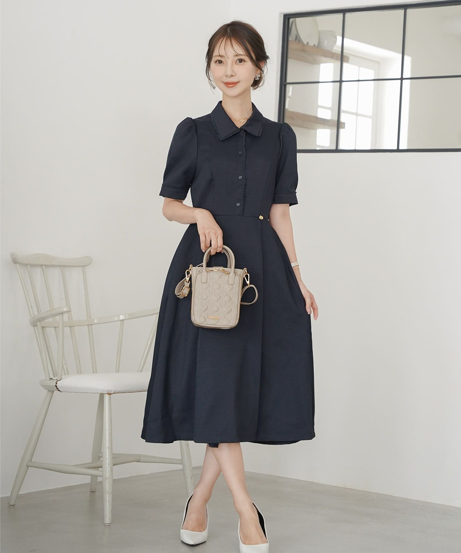 オリジナル ハートキルティング ミニ ショルダーバッグ le reve