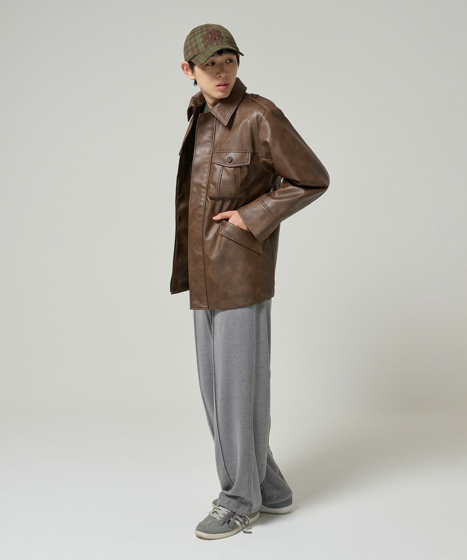 Special-Price-SALE フェイクレザー オーバーコート TINA：JOJUN 全2色