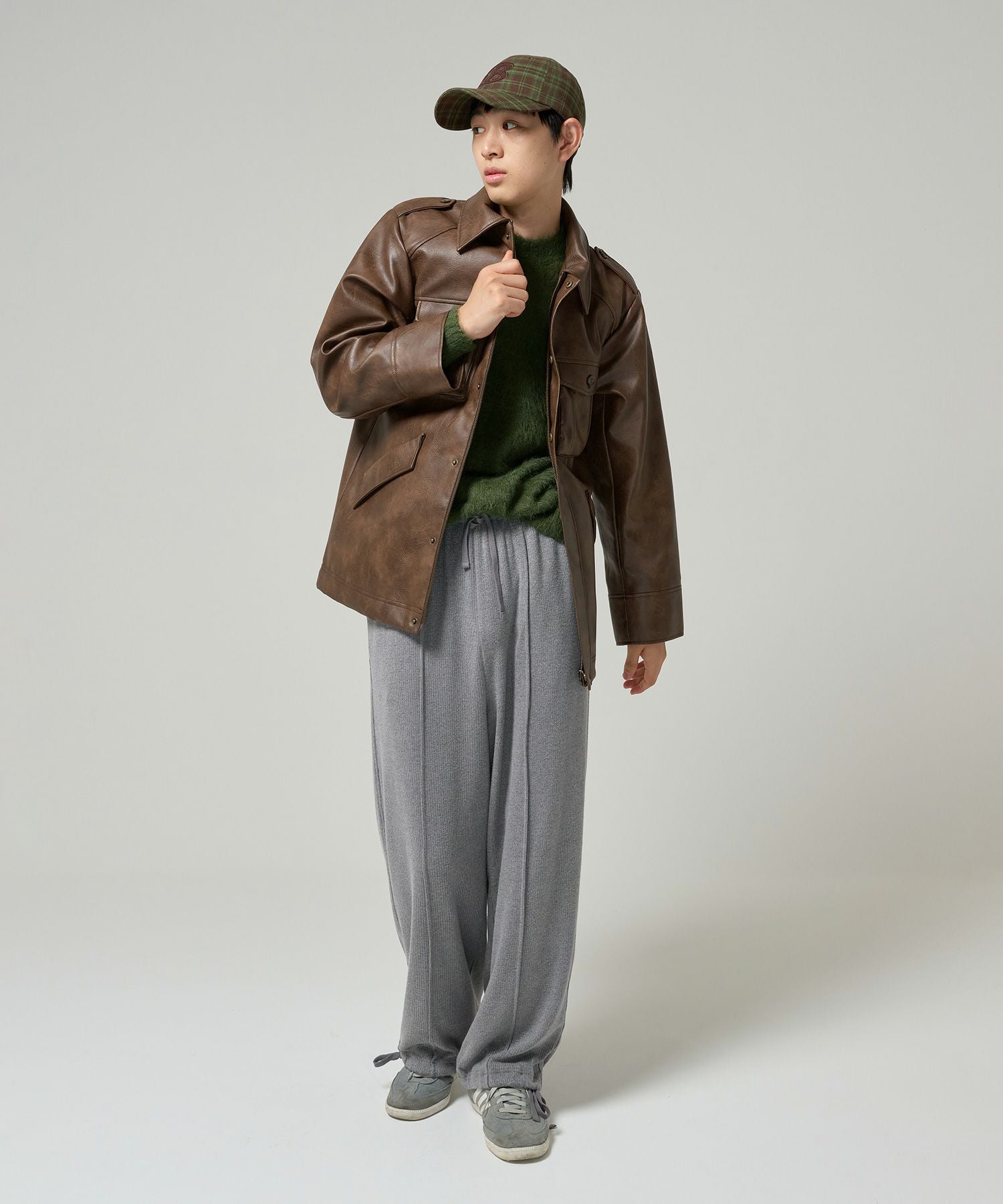 Special-Price-SALE フェイクレザー オーバーコート TINA：JOJUN 全2色