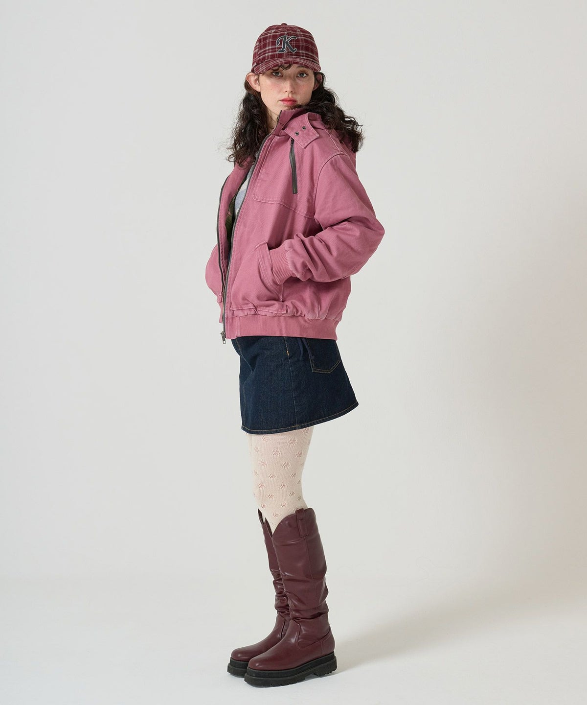 キャップ/チェック/アルファベッド