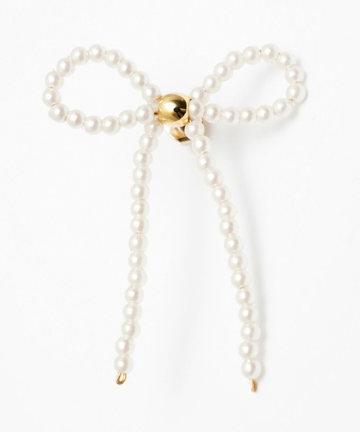 パール リボン ピアス イヤリング Pearl Ribbon Pierce Earring