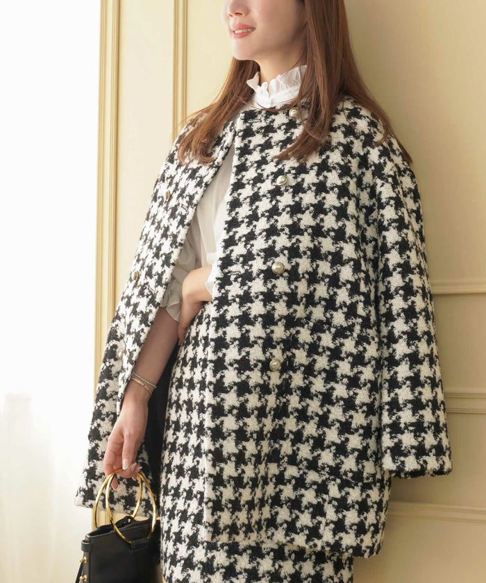 アウター コート レディース トップス かわいい 大人 きれいめ オフィス 入卒園 ピンク 柄 おしゃれ ジョイントスペース