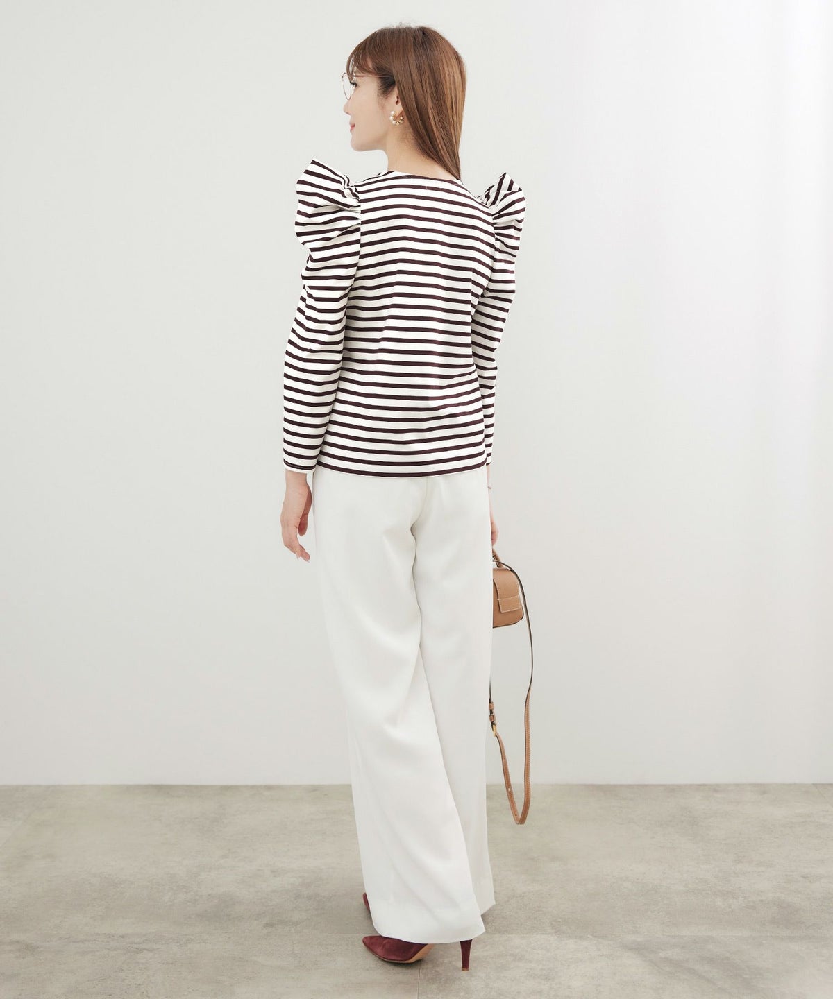 新色追加 手洗い可 トップス レディース オフィス かわいい 大人 きれいめ 白黒 ボーダー おすすめ 人気 ジョイントスペース