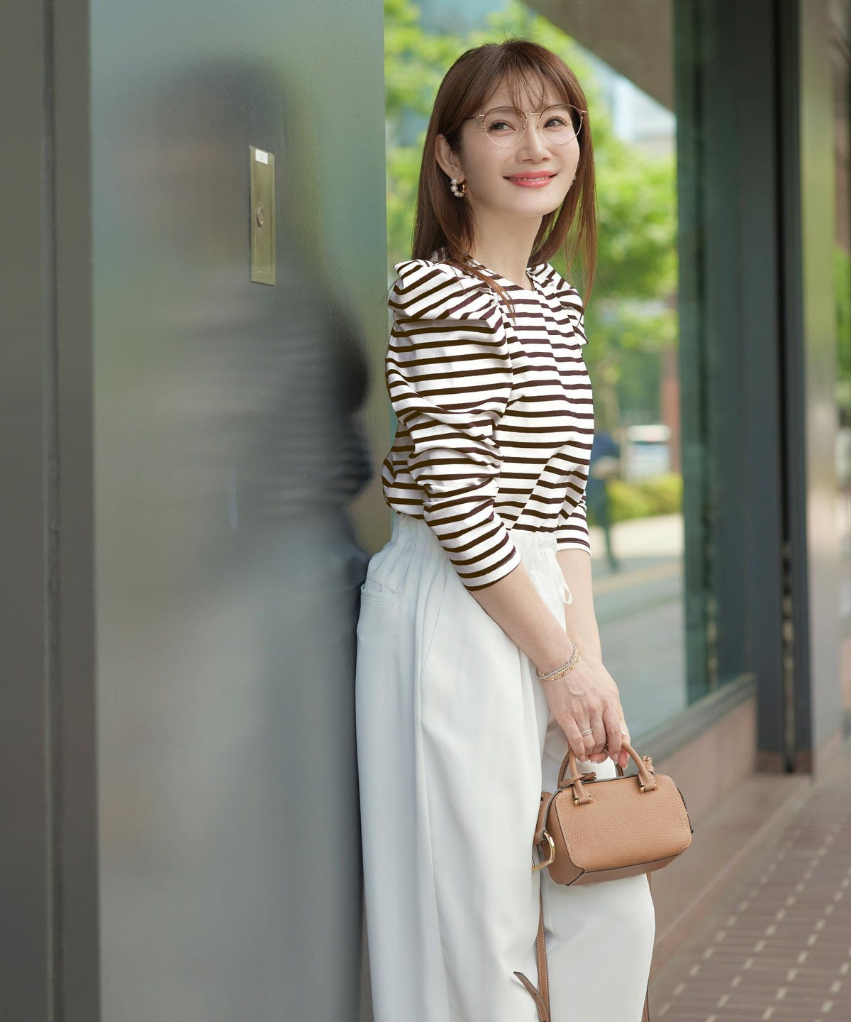 新色追加 手洗い可 トップス レディース オフィス かわいい 大人 きれいめ 白黒 ボーダー おすすめ 人気 ジョイントスペース