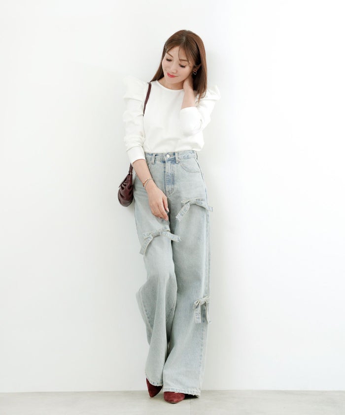 新色追加 手洗い可 トップス レディース オフィス かわいい 大人 きれいめ 白黒 ボーダー おすすめ 人気 ジョイントスペース