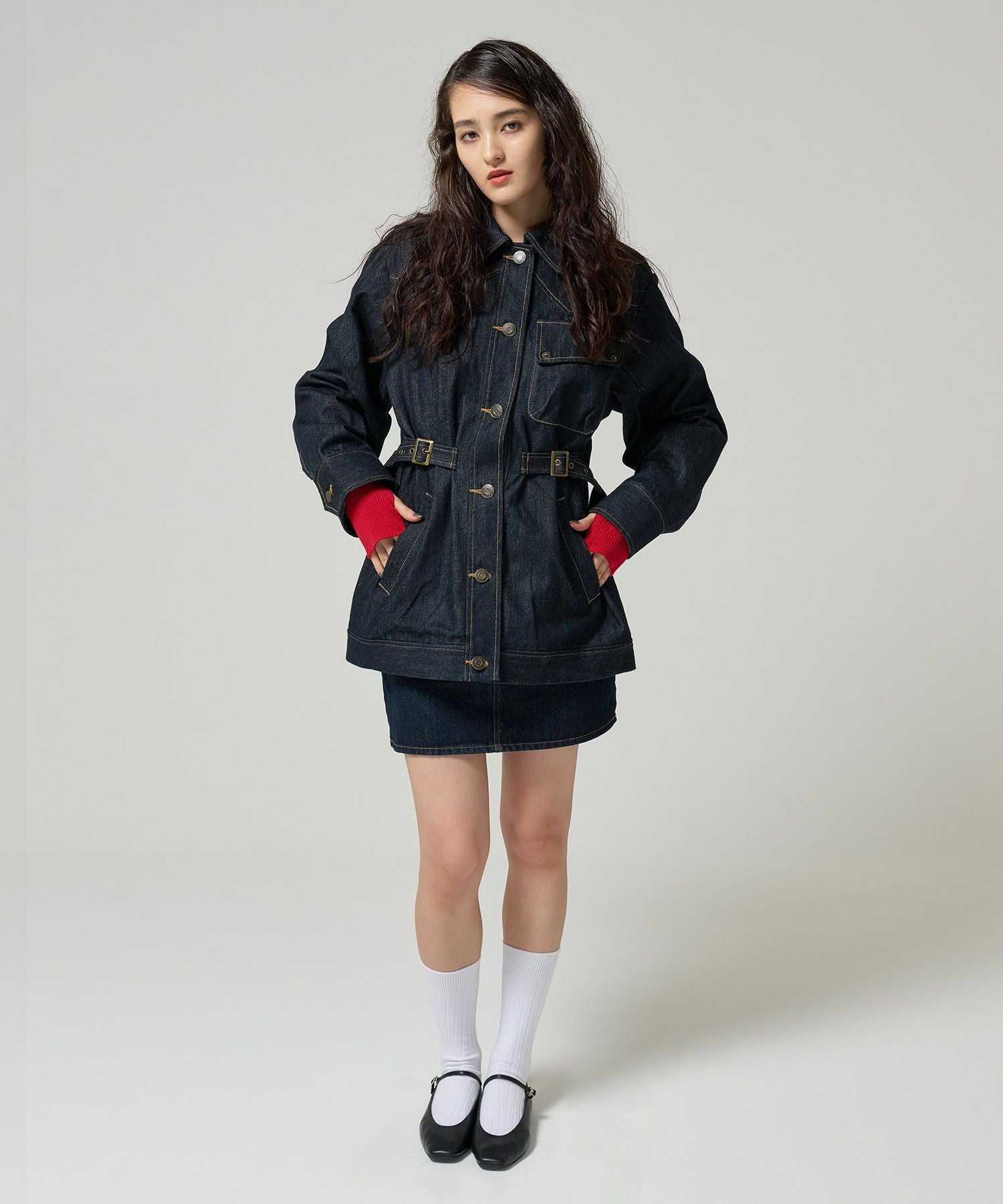 オーバーサイズ デニムコート TINA：JOJUN 全1色｜tnj131-0928【2