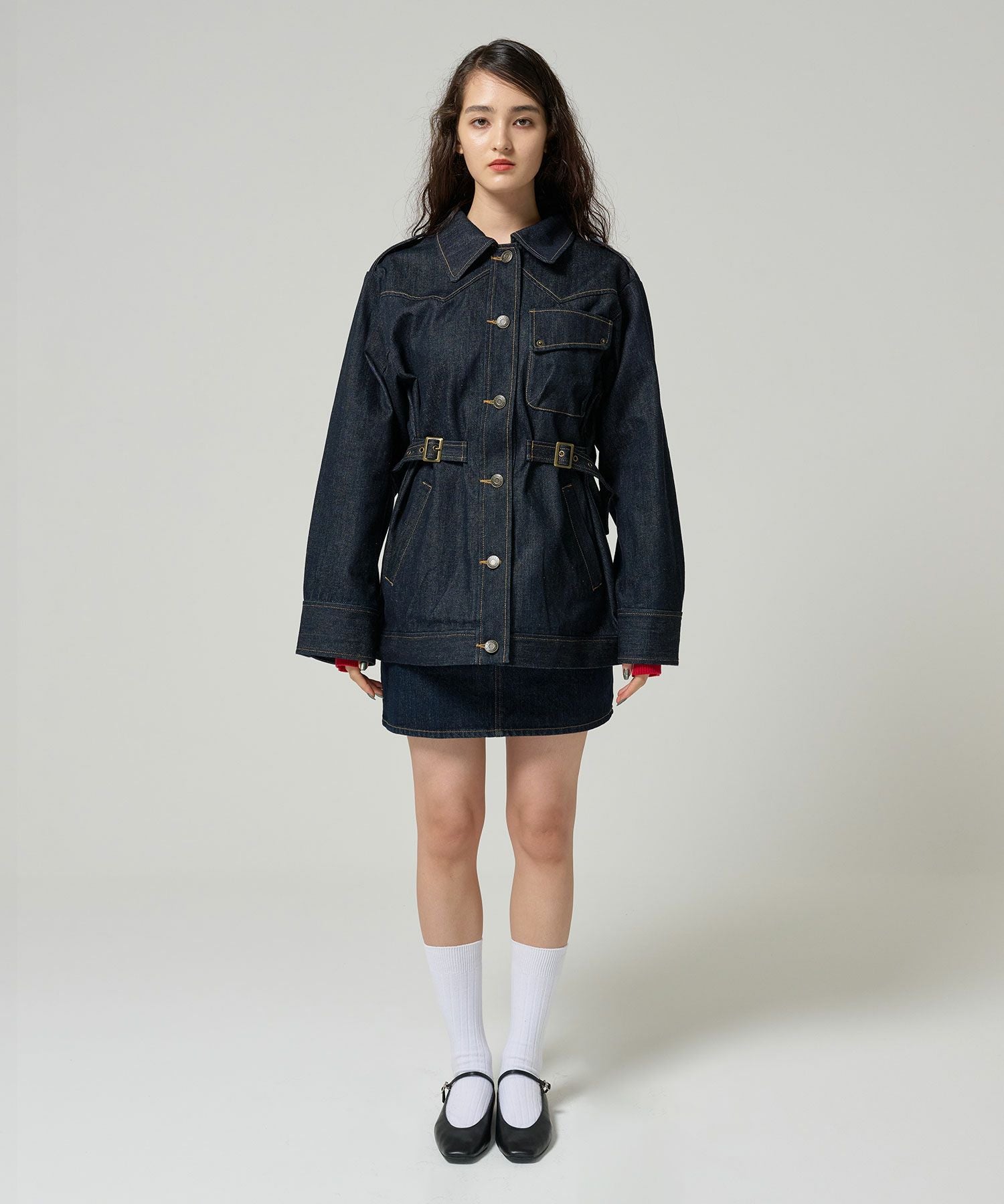 オーバーサイズ デニムコート TINA：JOJUN 全1色｜tnj131-0928【2
