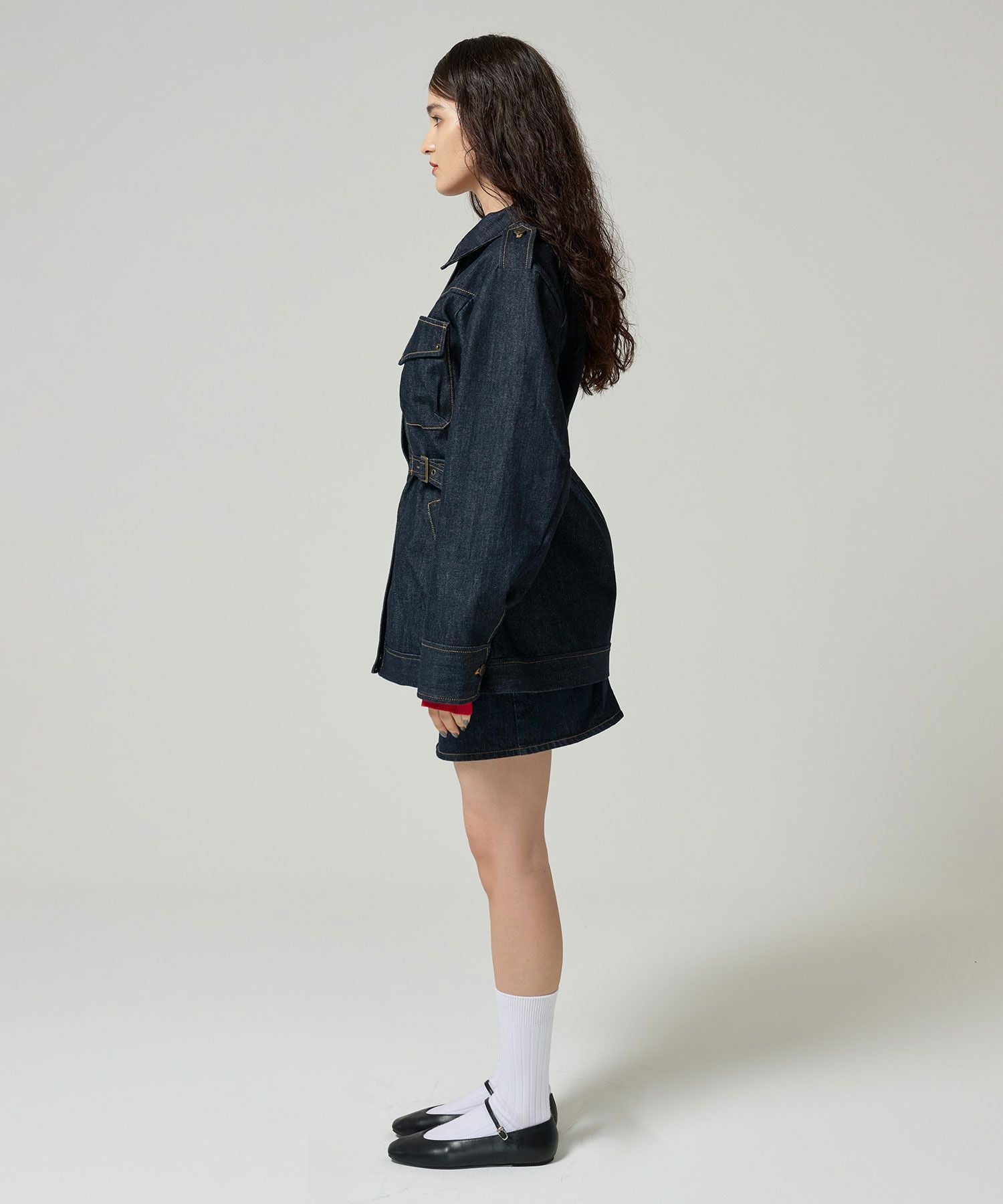 オーバーサイズ デニムコート TINA：JOJUN 全1色｜tnj131-0928【2