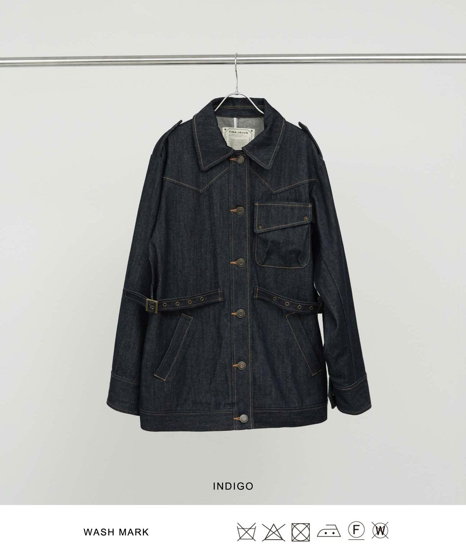 オーバーサイズ デニムコート TINA：JOJUN 全1色｜tnj131-0928【2