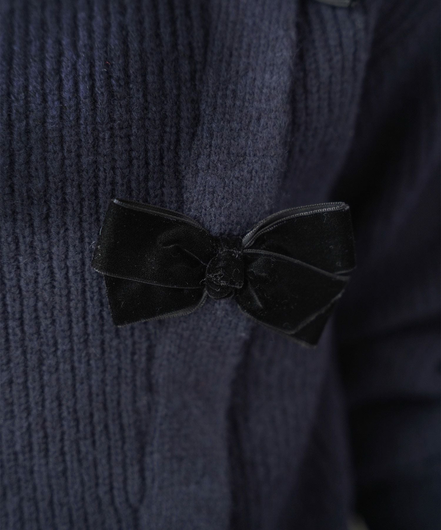 ベロアリボン ニット トップス le reve vaniller 全3色｜lvn431-1928