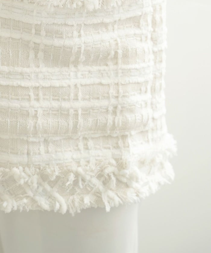 ジャケット コート レディース ツィード かわいい 大人 きれいめ オフィス お呼ばれ 白黒 ジョイントスペース